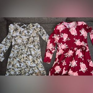Girls 3/4 sleeve dress bundle
